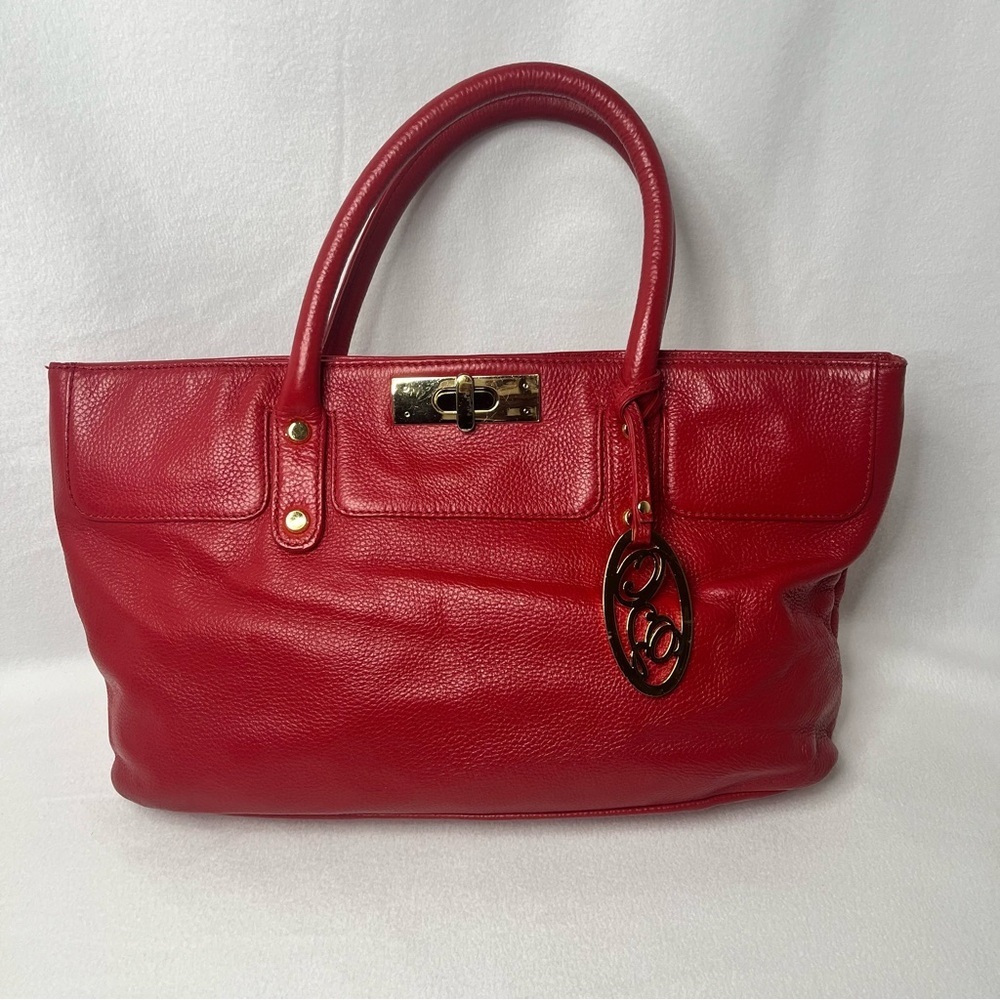 Onna Ehrlich Women's Satchel MADISON tote Genuine Leather Gold Hardware Handbag